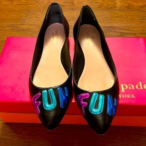 Kate Spade Elliot Fun Black Flats